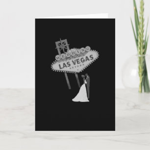 Tarjeta Boda de B&G en Fabulous Las Vegas Card Retro
