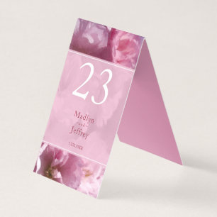 Tarjeta boda de cerezo rosa en flor en primavera