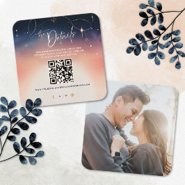 Tarjeta Boda De Detalles De Sunset To Moonrise