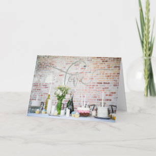 Tarjeta Boda de diseño de estilo de vida de moda/tarjeta a
