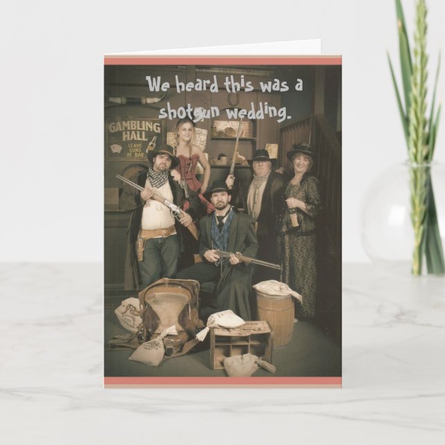 Tarjeta Boda de escopeta (Anverso)