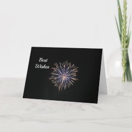 Tarjeta Boda de felicitaciones a Fireworks