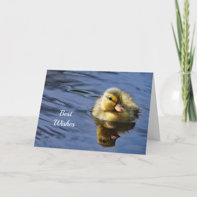 Tarjeta Boda de felicitaciones de duckling (Anverso)