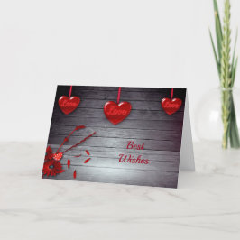 Tarjeta Boda de felicitaciones de Love Hearts