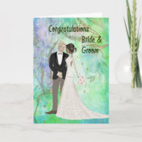 Tarjeta Boda de felicitaciones por matrimonio mixt