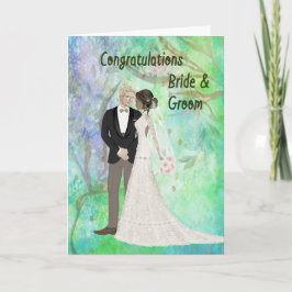 Tarjeta Boda de felicitaciones por matrimonio mixt