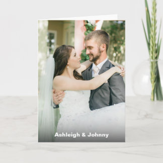 Tarjeta Boda de fotografía personalizado