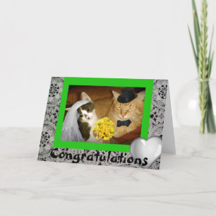 Tarjeta Boda de Gatitos