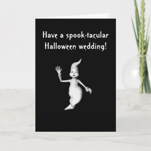 Tarjeta "Boda de Halloween del Espectro-tacular!" -
