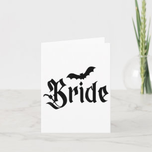 Tarjeta Boda de Halloween Spooky Bride Groom Couple Matchi