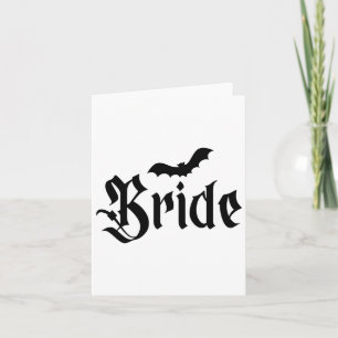 Tarjeta Boda de Halloween Spooky Bride Groom Couple Matchi