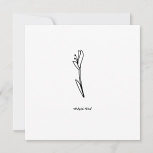 Tarjeta Boda de Ilustraciones Doodle en blanco y negro