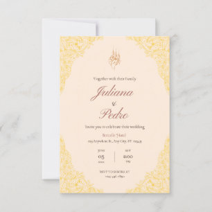 Tarjeta boda de invitaciones y invitaciones de per