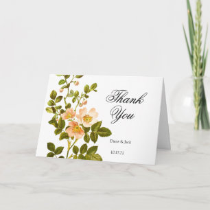 Tarjeta Boda de la acuarela de la flor de Apple