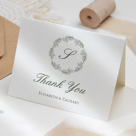 Tarjeta Boda de la guirnalda verde oliva