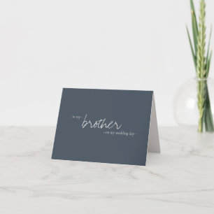 Tarjeta Boda de la Marina Beige  Mínimo Simple