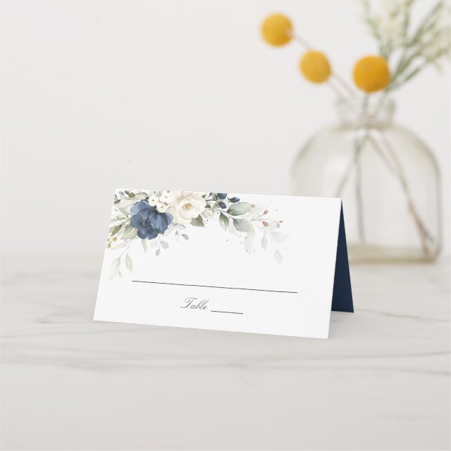 Tarjeta Boda de la plaza de la Marina Azul Verde B (Anverso)