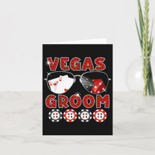 Tarjeta Boda de Las Vegas Groom Tee Bacheler Party Stag Ni