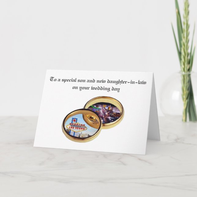 Tarjeta Boda de Las Vegas (Hallsworth) (Anverso)