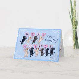 Tarjeta Boda de los mejores deseos de los labradores