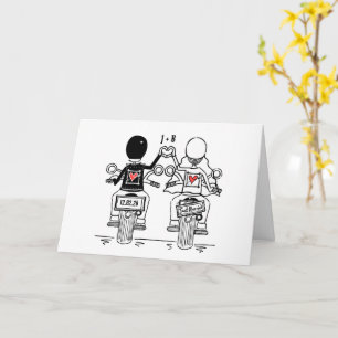 Tarjeta Boda de Motocicleta para Moteros