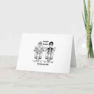 Tarjeta Boda de Motocicletas para Moteros