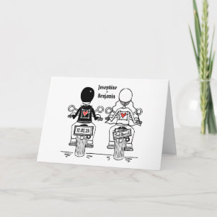 Tarjeta Boda de motociclistas