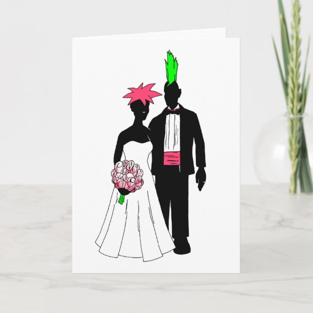 Tarjeta Boda de punk (Anverso)
