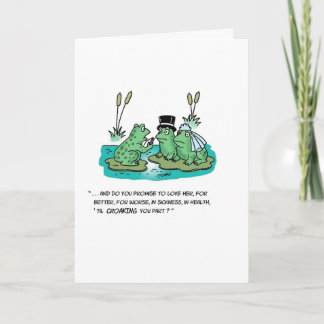 Tarjeta Boda de rana