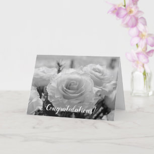Tarjeta Boda de rosas blancas