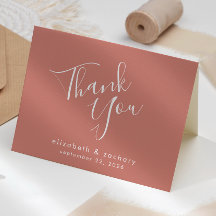 Boda de Terracota con guión moderno Gracias