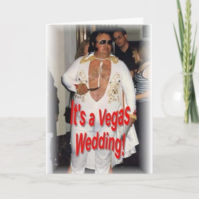 Tarjeta Boda de Vegas (Anverso)