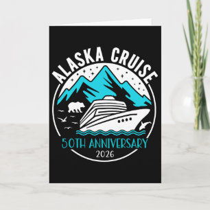 Tarjeta Boda del 50º Aniversario Crucero por Alaska 2026 M