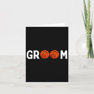 Tarjeta Boda del Basketball Groom Funny