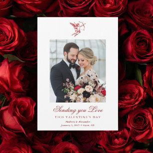 Tarjeta Boda del Día de San Valentín de recién casados Cup
