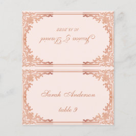 Tarjeta Boda del lugar de  del nombre de invitado 