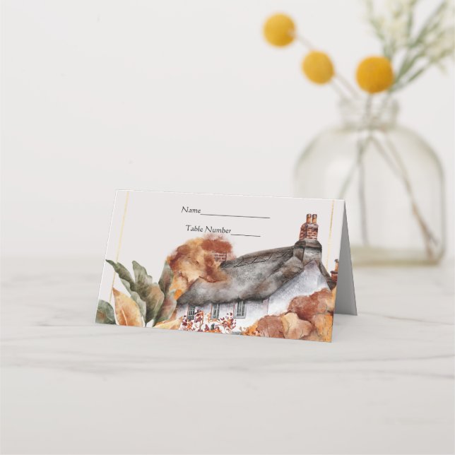 Tarjeta Boda del techo de paja británica (Anverso)