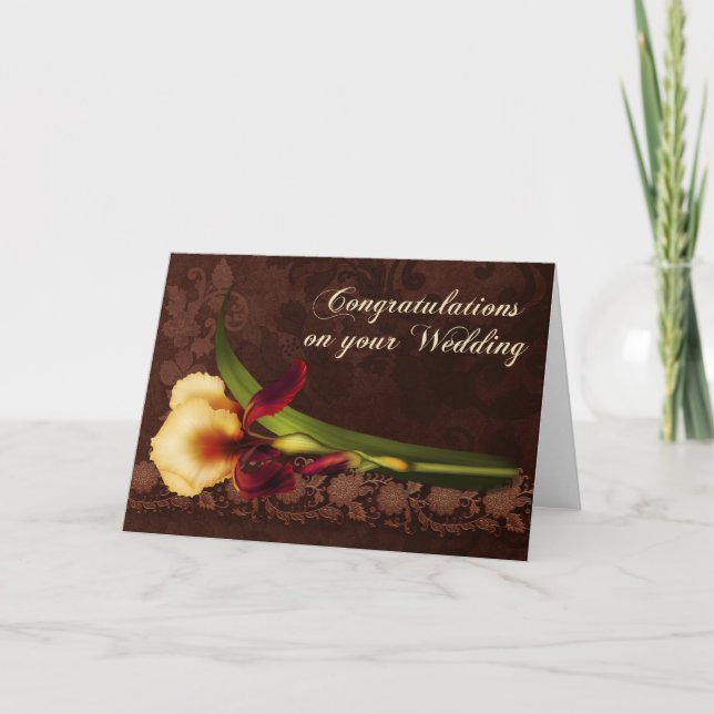 Tarjeta Boda deliciosa del iris (Anverso)