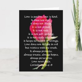 Tarjeta Boda desea amor rojo rosa corintiano versse
