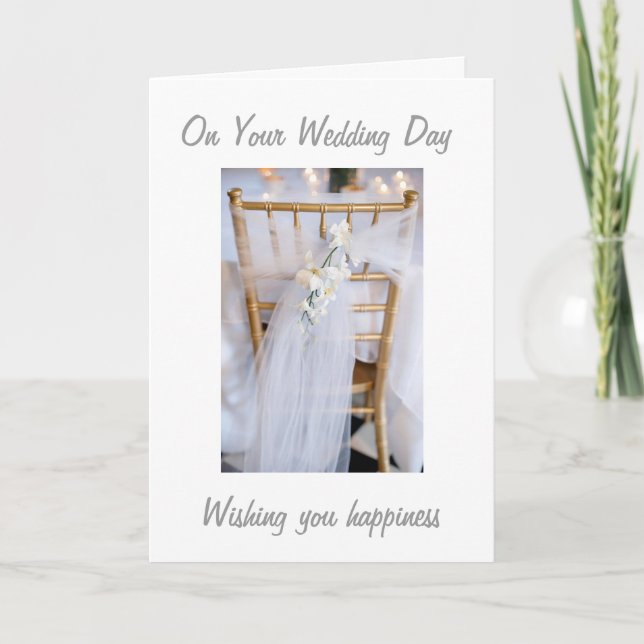 TARJETA BODA DESEA EL AMOR Y LA FELICIDAD DURANTE LA VIDA (Anverso)