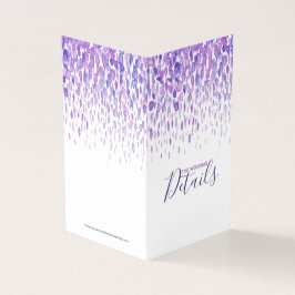 Tarjeta Boda detalles del evento mapa de planificación púr