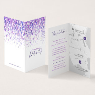 Tarjeta Boda detalles del evento mapa de planificación púr