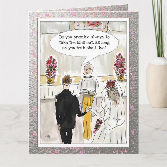 Tarjeta Boda divertida (Anverso)