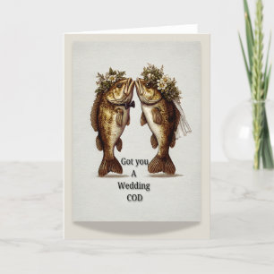 Tarjeta Boda divertida   "Te tengo un Boda COD"