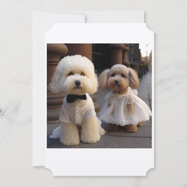 Tarjeta Boda Dog Lover (Anverso)