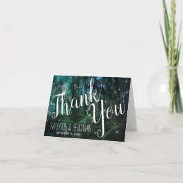 Tarjeta Boda Encantado de las Luces de los Hados Forestale