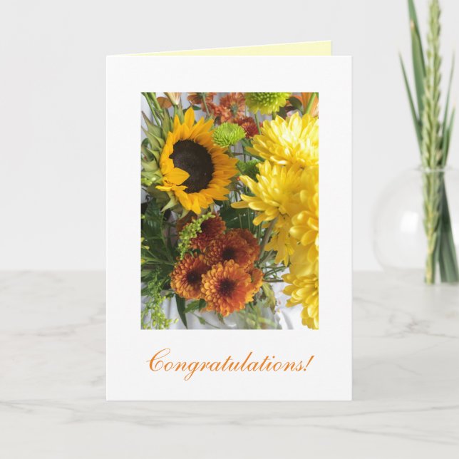 Tarjeta Boda "¡felicitaciones! (Anverso)