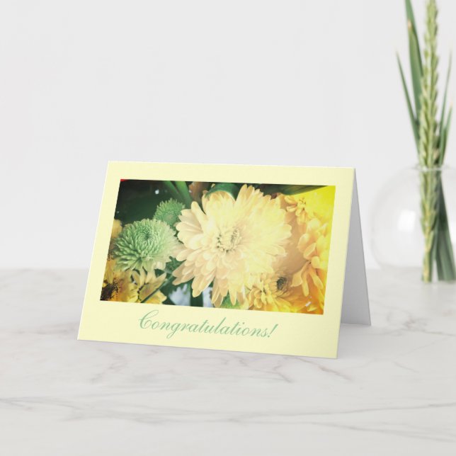 Tarjeta Boda "¡felicitaciones! (Anverso)
