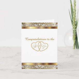 Tarjeta Boda - Felicitaciones a la novia y al novio