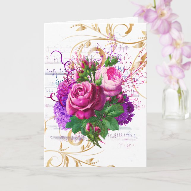 Tarjeta Boda Felicitaciones Añadir nombres Lilac Ephemera (Orquídea)
